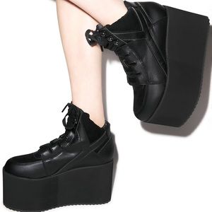 YRU QOZMO Hi Platform Sneakers from Dolls Kill